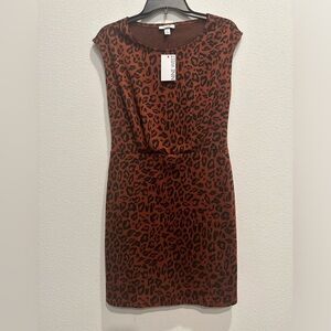 NWT Nine West Animal Print Dress- Size S